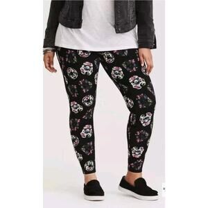 Torrid Star Wars Black Floral Storm Trooper Leggings 3 (3X)